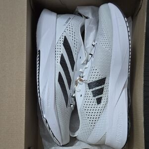 adidas Adizero SL Men's Size 7.5 White and Black Lightweight Mesh Running Shoes